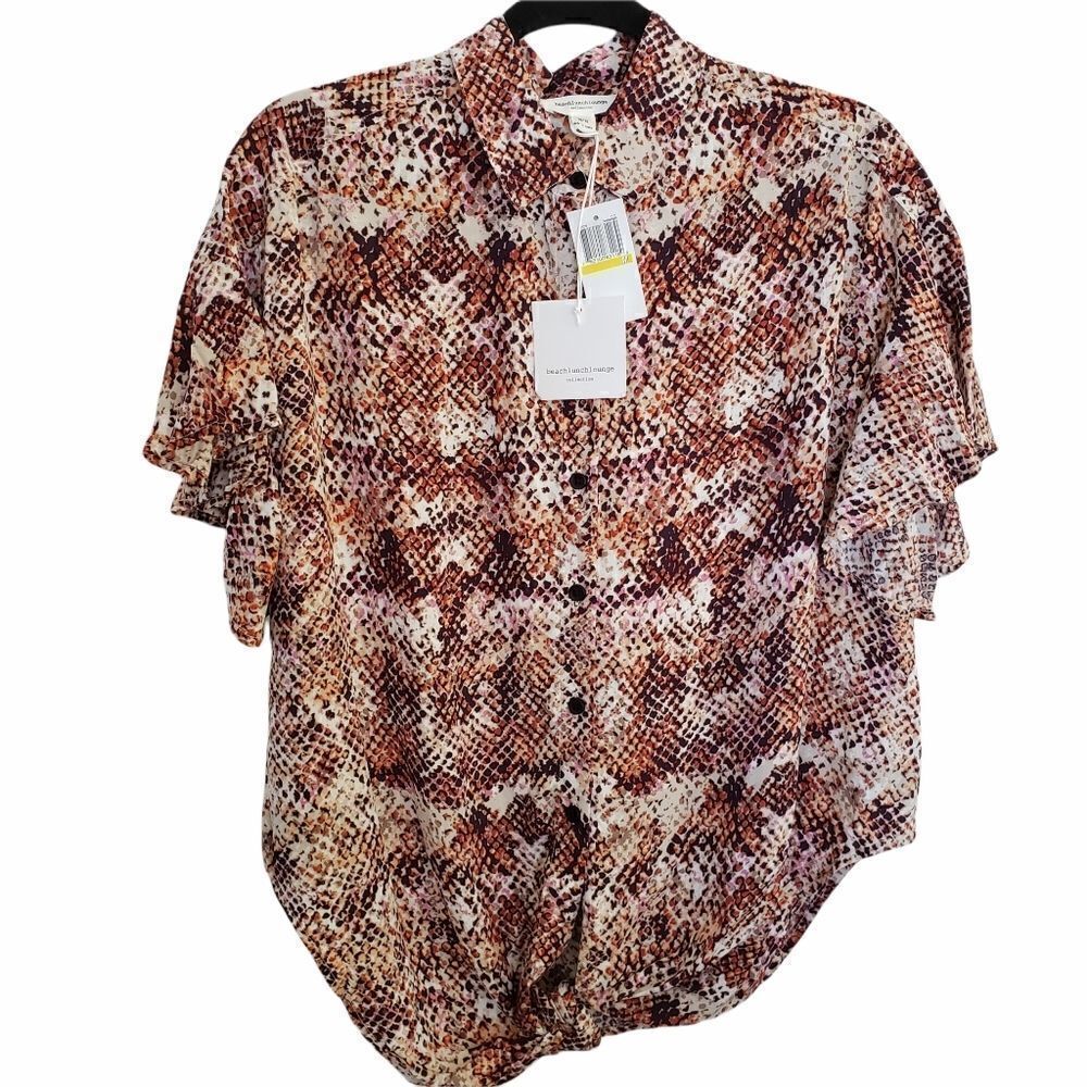 Beach Lunch Lounge Zulu Viscose Tie Bottom Top